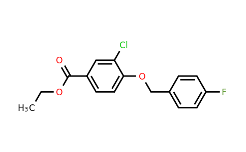 1706450-49-8 | Ethyl 3-chloro-4-((4-fluorobenzyl)oxy)benzoate