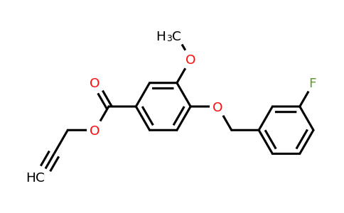 1706453-02-2 | Prop-2-yn-1-yl 4-((3-fluorobenzyl)oxy)-3-methoxybenzoate