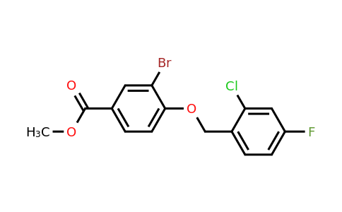 1706453-03-3 | Methyl 3-bromo-4-((2-chloro-4-fluorobenzyl)oxy)benzoate