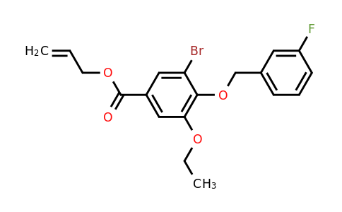 1706453-05-5 | Allyl 3-bromo-5-ethoxy-4-((3-fluorobenzyl)oxy)benzoate