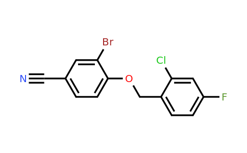 1706453-79-3 | 3-Bromo-4-((2-chloro-4-fluorobenzyl)oxy)benzonitrile
