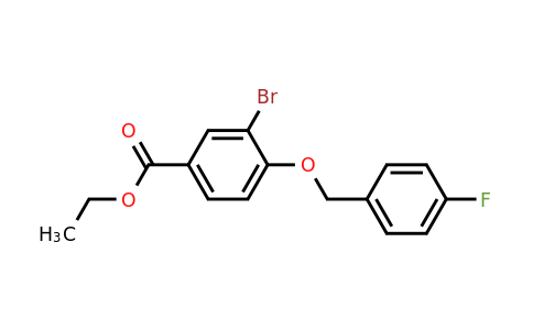 1706456-47-4 | Ethyl 3-bromo-4-((4-fluorobenzyl)oxy)benzoate