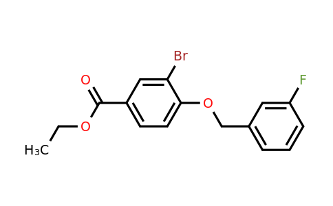1706456-85-0 | Ethyl 3-bromo-4-((3-fluorobenzyl)oxy)benzoate