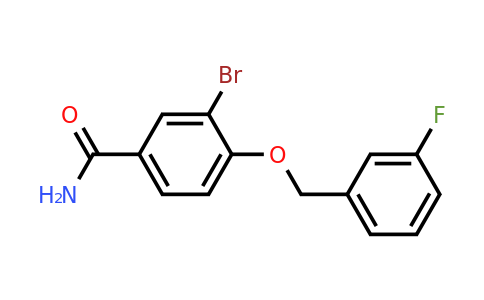 1706457-34-2 | 3-Bromo-4-((3-fluorobenzyl)oxy)benzamide