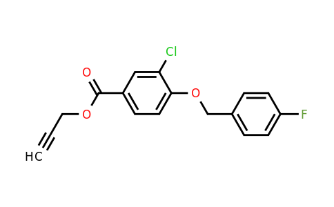 1706457-63-7 | Prop-2-yn-1-yl 3-chloro-4-((4-fluorobenzyl)oxy)benzoate