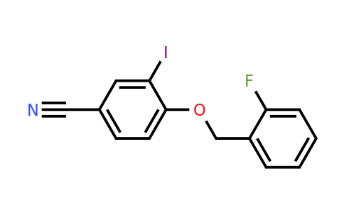 1706459-24-6 | 4-((2-Fluorobenzyl)oxy)-3-iodobenzonitrile