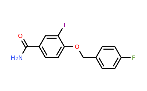 1706463-96-8 | 4-((4-Fluorobenzyl)oxy)-3-iodobenzamide