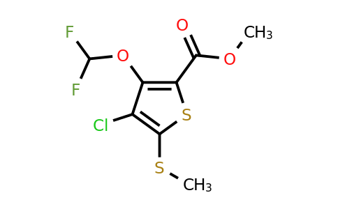 1707391-83-0 | Methyl 4-chloro-3-(difluoromethoxy)-5-(methylthio)thiophene-2-carboxylate