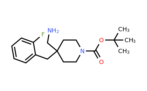 1707580-69-5 | tert-Butyl 4-(aminomethyl)-4-(2-fluorobenzyl)piperidine-1-carboxylate