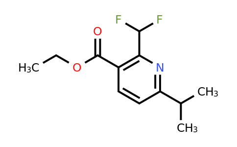 1708288-64-5 | Ethyl 2-(difluoromethyl)-6-isopropylnicotinate