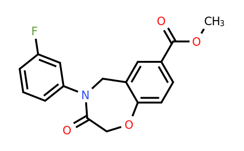1708288-77-0 | Methyl 4-(3-fluorophenyl)-3-oxo-2,3,4,5-tetrahydrobenzo[f][1,4]oxazepine-7-carboxylate