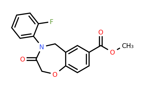1710292-82-2 | Methyl 4-(2-fluorophenyl)-3-oxo-2,3,4,5-tetrahydrobenzo[f][1,4]oxazepine-7-carboxylate