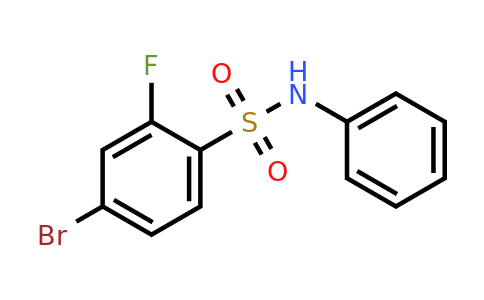 1711413-16-9 | 4-Bromo-2-fluoro-N-phenylbenzenesulfonamide