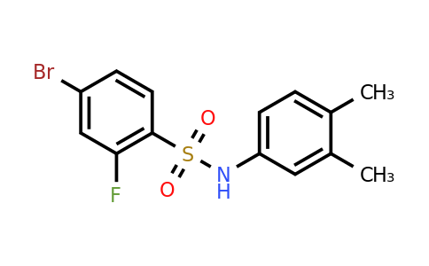1711413-55-6 | 4-Bromo-n-(3,4-dimethylphenyl)-2-fluorobenzenesulfonamide