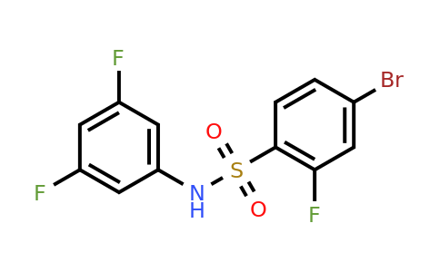 1715249-34-5 | 4-Bromo-n-(3,5-difluorophenyl)-2-fluorobenzenesulfonamide