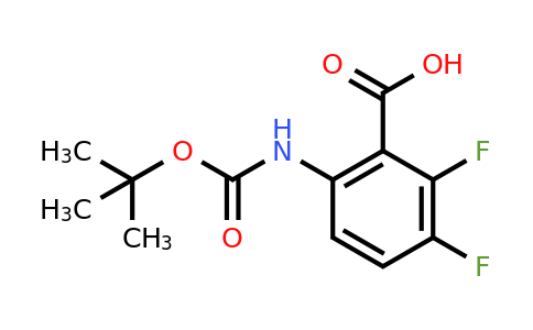 172409-68-6 | 6-((tert-Butoxycarbonyl)amino)-2,3-difluorobenzoic acid