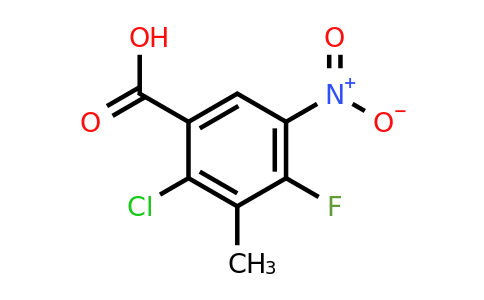 173315-56-5 | 2-Chloro-4-fluoro-3-methyl-5-nitrobenzoic acid