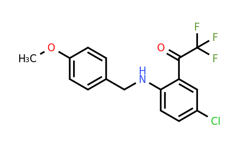173676-54-5 | 1-(5-Chloro-2-((4-methoxybenzyl)amino)phenyl)-2,2,2-trifluoroethanone