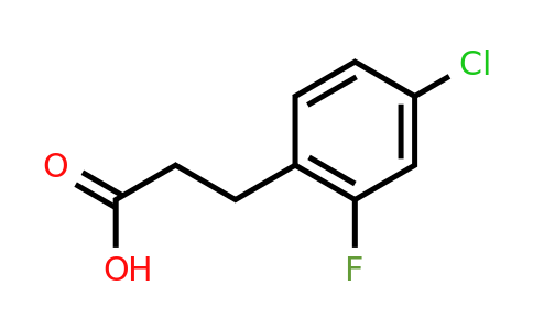 174603-48-6 | 3-(4-Chloro-2-fluorophenyl)propanoic acid