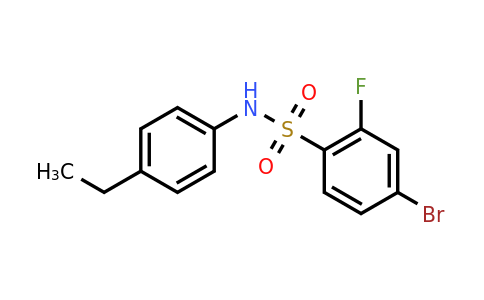 1770242-73-3 | 4-Bromo-n-(4-ethylphenyl)-2-fluorobenzenesulfonamide