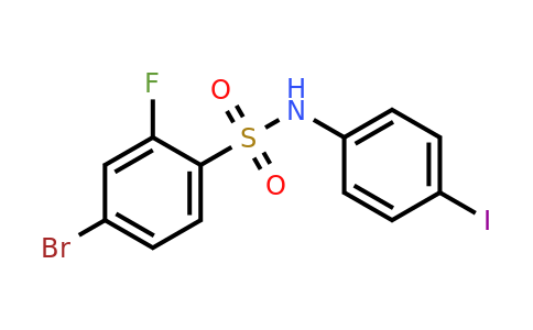 1771023-28-9 | 4-Bromo-2-fluoro-N-(4-iodophenyl)-benzenesulfonamide