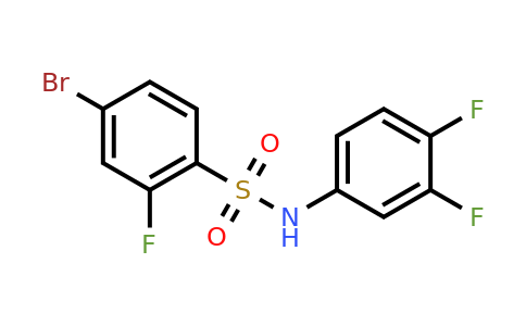 1771023-75-6 | 4-Bromo-n-(3,4-difluorophenyl)-2-fluorobenzenesulfonamide
