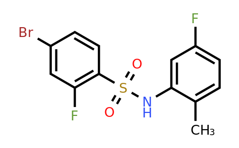 1771972-20-3 | 4-Bromo-2-fluoro-n-(5-fluoro-2-methylphenyl)benzenesulfonamide