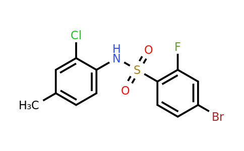 1772774-30-7 | 4-Bromo-n-(2-chloro-4-methylphenyl)-2-fluorobenzenesulfonamide