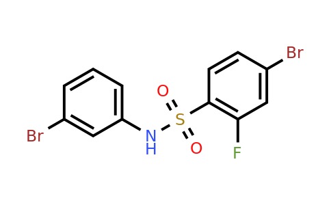 1772777-01-1 | 4-Bromo-n-(3-bromophenyl)-2-fluorobenzenesulfonamide