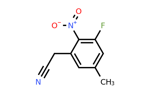 1779784-18-7 | 3-Fluoro-5-methyl-2-nitrophenylacetonitrile