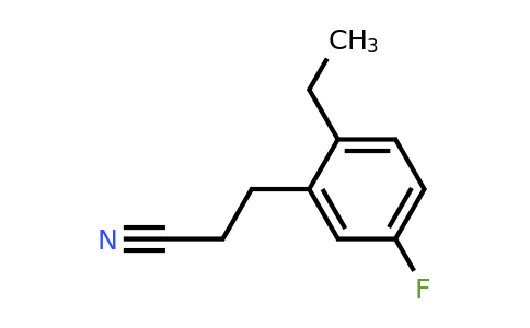 1779877-52-9 | 2-Ethyl-5-fluorophenylpropanenitrile
