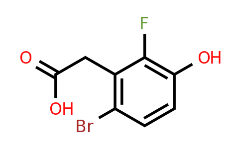 1780300-96-0 | 6-Bromo-2-fluoro-3-hydroxyphenylacetic acid