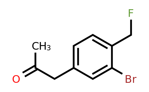 1780466-56-9 | 1-(3-Bromo-4-(fluoromethyl)phenyl)propan-2-one