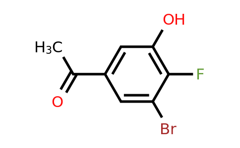 1780897-84-8 | 3'-Bromo-4'-fluoro-5'-hydroxyacetophenone