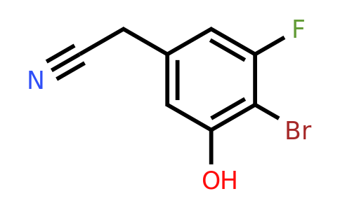 1781028-33-8 | 4-Bromo-3-fluoro-5-hydroxyphenylacetonitrile