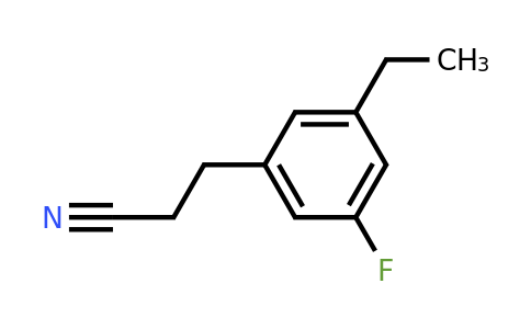 1781039-91-5 | 3-Ethyl-5-fluorophenylpropanenitrile