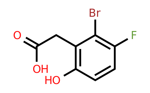 1781565-53-4 | 2-Bromo-3-fluoro-6-hydroxyphenylacetic acid