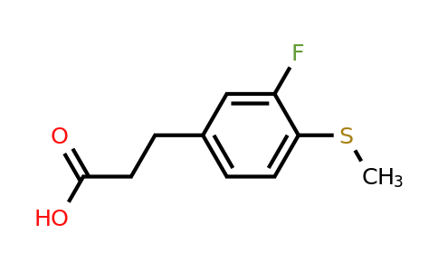 1781823-27-5 | 3-(3-Fluoro-4-(methylthio)phenyl)propanoic acid