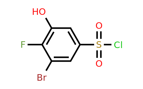 1782404-26-5 | 3-Bromo-4-fluoro-5-hydroxybenzenesulfonyl chloride