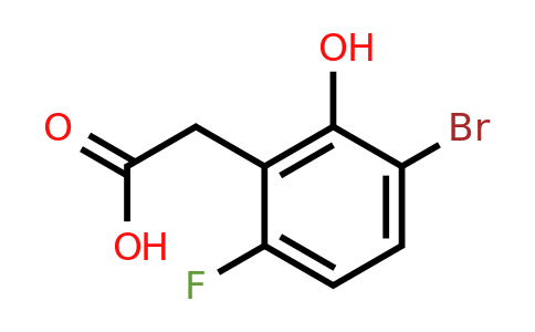 1782613-34-6 | 3-Bromo-6-fluoro-2-hydroxyphenylacetic acid
