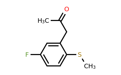 1782637-39-1 | 1-(5-Fluoro-2-(methylthio)phenyl)propan-2-one