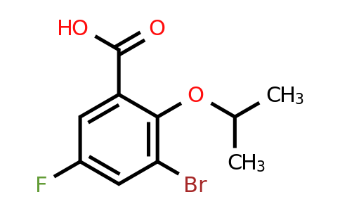 1782774-05-3 | 3-Bromo-5-fluoro-2-isopropoxybenzoic acid