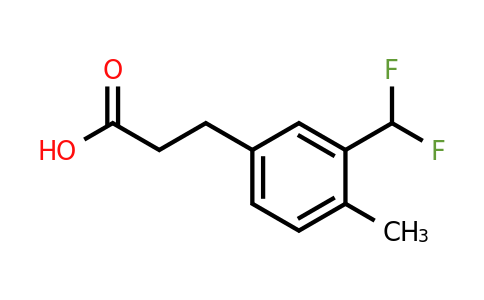 1782832-47-6 | 3-(Difluoromethyl)-4-methylphenylpropanoic acid
