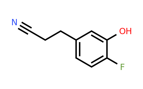 1782871-58-2 | 4-Fluoro-3-hydroxyphenylpropanenitrile