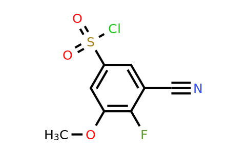 1783306-35-3 | 3-Cyano-4-fluoro-5-methoxybenzenesulfonylchloride