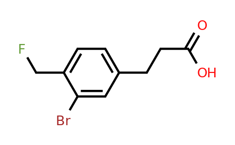 1783403-22-4 | 3-(3-Bromo-4-(fluoromethyl)phenyl)propanoic acid