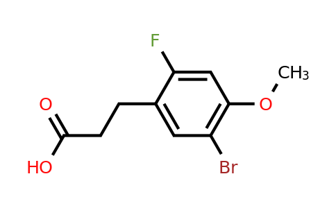 1784287-53-1 | 3-(5-Bromo-2-fluoro-4-methoxyphenyl)propanoic acid