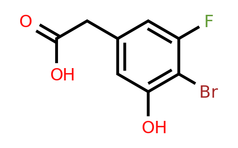 1785082-70-3 | 4-Bromo-3-fluoro-5-hydroxyphenylacetic acid