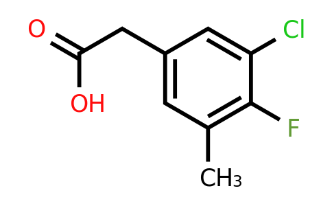 1785118-07-1 | 3-Chloro-4-fluoro-5-methylphenylacetic acid