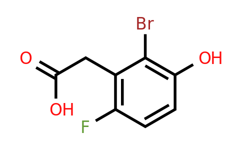 1785359-41-2 | 2-Bromo-6-fluoro-3-hydroxyphenylacetic acid